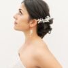 peigne Themis soie perles fleurs coiffure mariée mariage atelier Mantille Toulouse artisanat responsable Occitanie