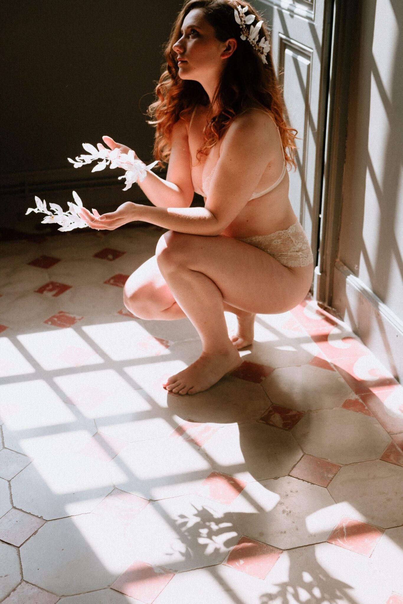 projet artistique Daphnée et Apollon shooting voiles mariée atelier Mantille Toulouse artisanat responsable Occitanie