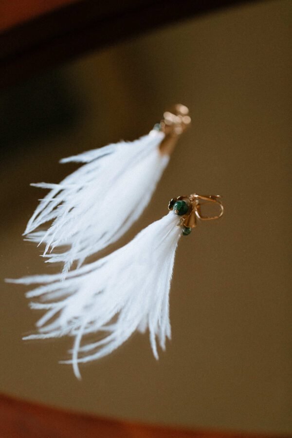 bijoux boucles d'oreilles perles culture plumes mariage atelier Mantille Toulouse artisanat responsable Occitanie horticulture textile