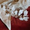 peigne Daphnée coiffure mariée mariage perles soie atelier Mantille Toulouse artisanat responsable Occitanie