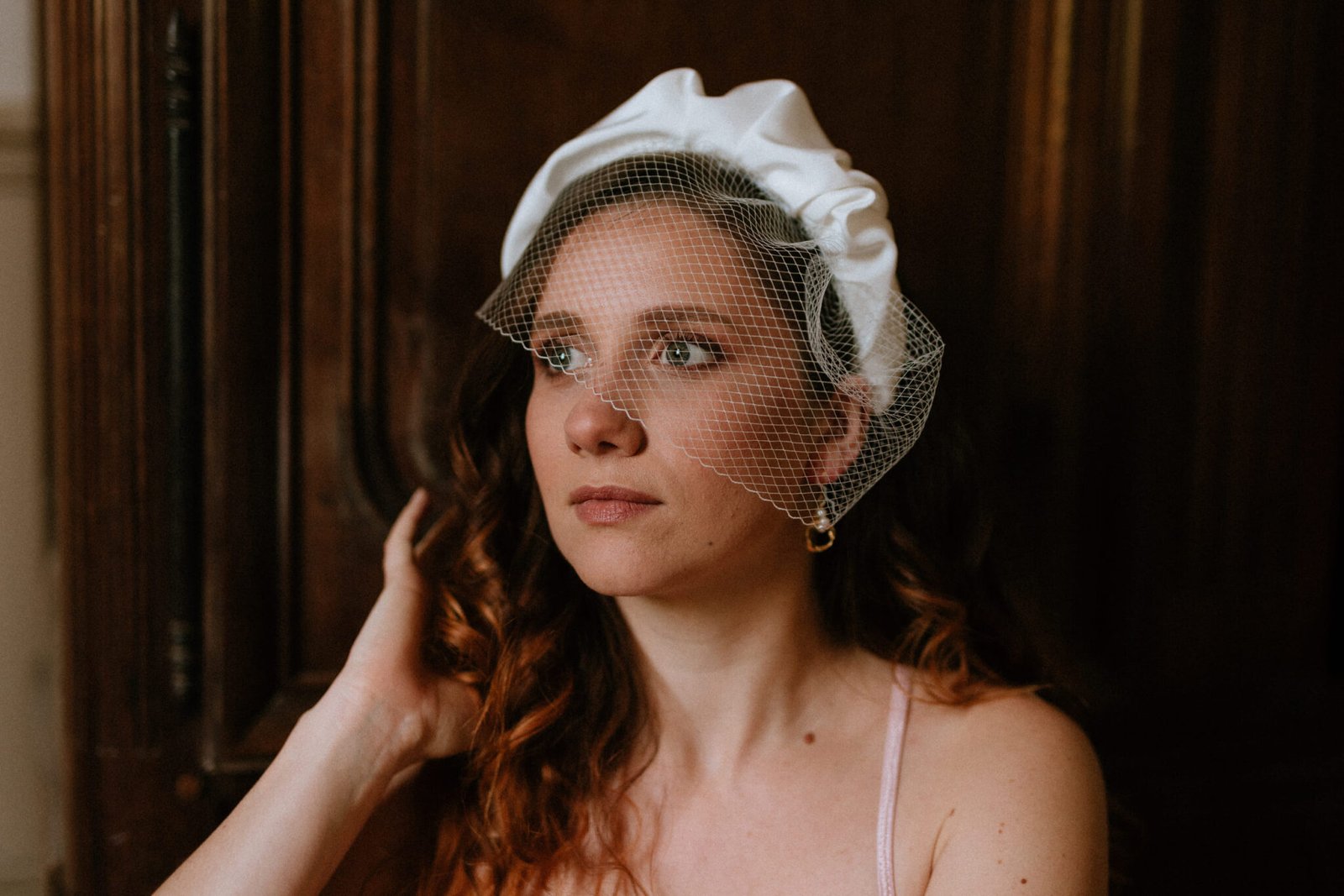 serre-tête mariée voilette soie atelier Mantille Toulouse artisanat responsable Occitanie