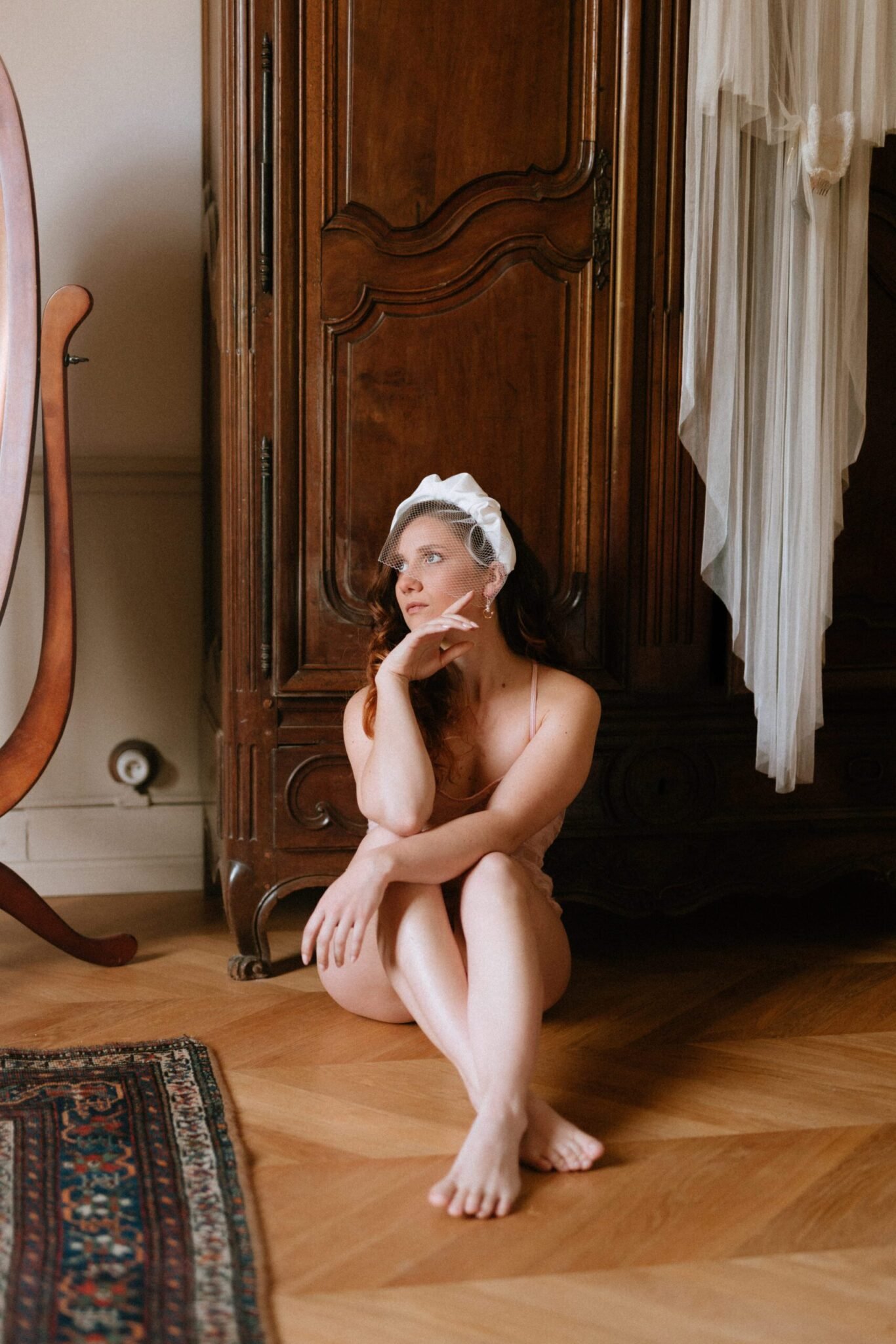 serre-tête mariée voilette soie atelier Mantille Toulouse artisanat responsable Occitanie