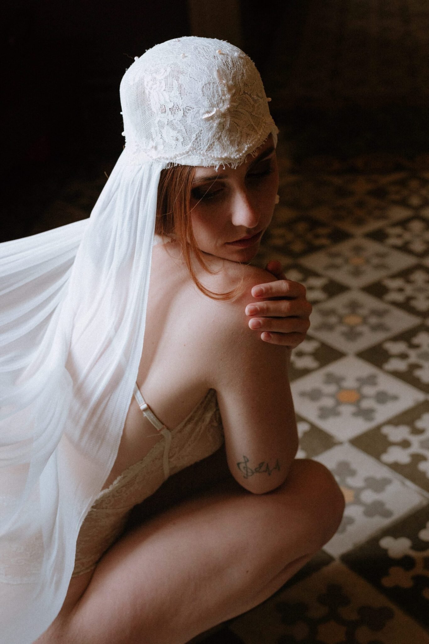 voile mariée Simoun pièce unique atelier Mantille Toulouse artisanat responsable création Occitanie