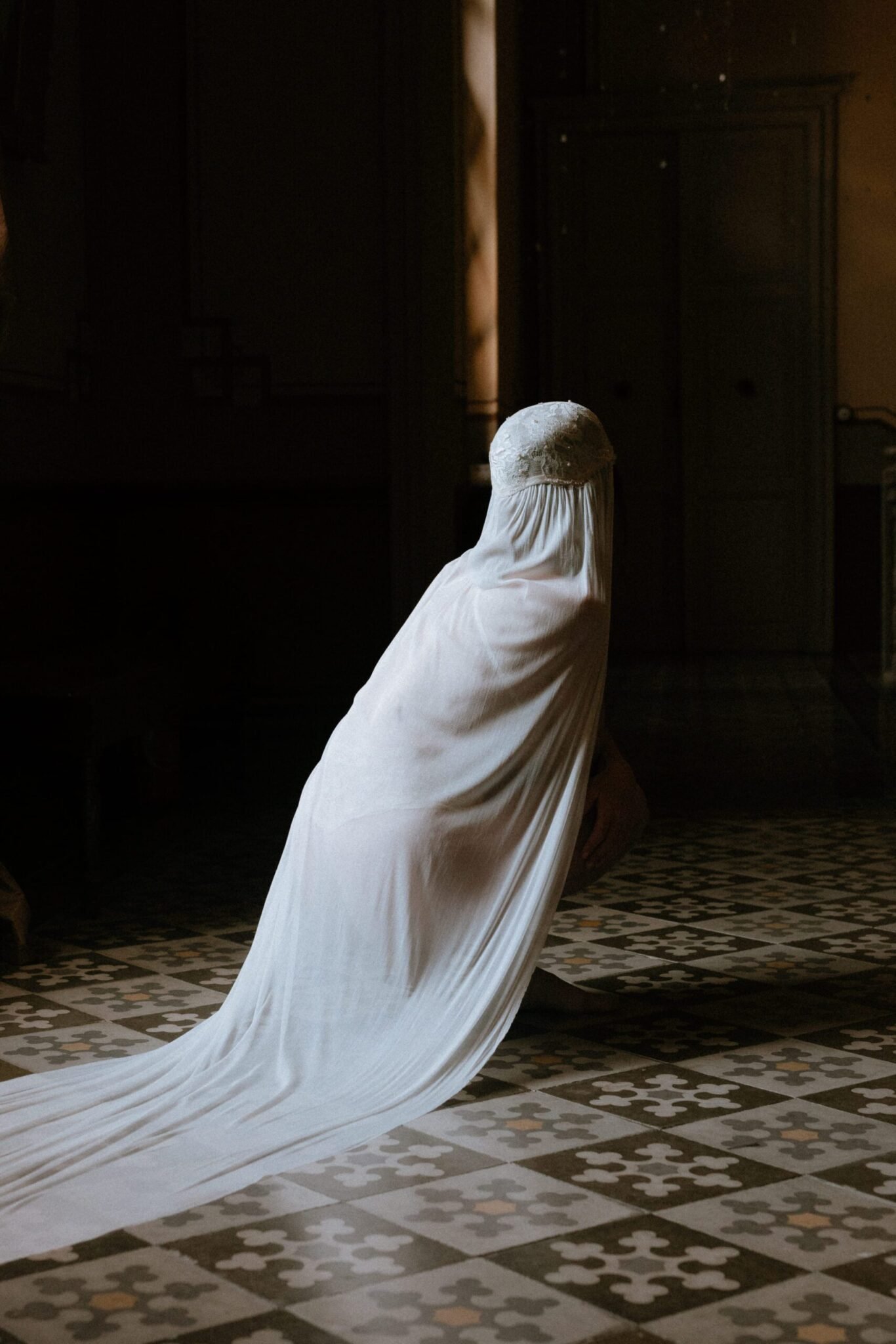 voile mariée Simoun pièce unique atelier Mantille Toulouse artisanat responsable création Occitanie