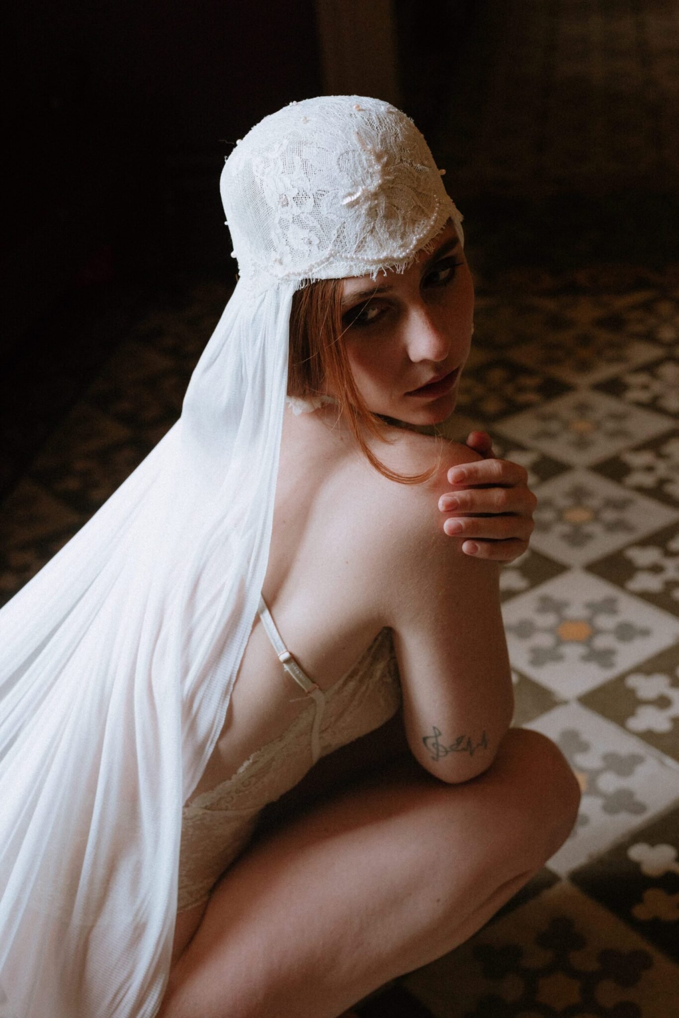 voile mariée Simoun pièce unique atelier Mantille Toulouse artisanat responsable création Occitanie